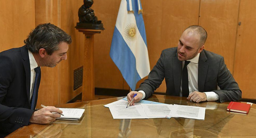 Guillermo Hang y Martín Guzmán. Foto: NA.