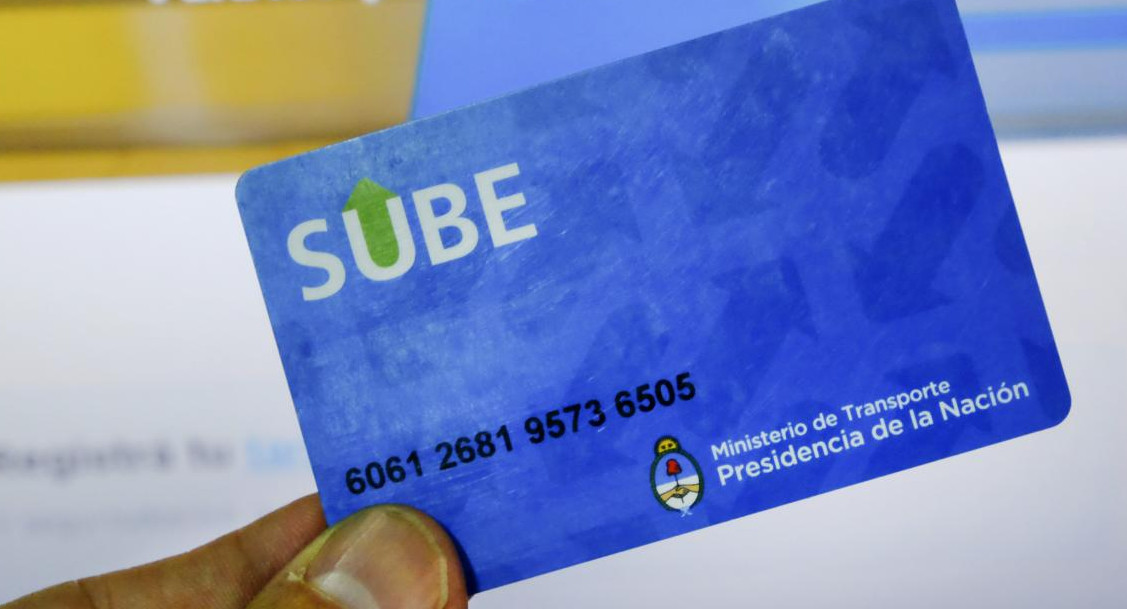 Tarjeta SUBE. Foto: NA