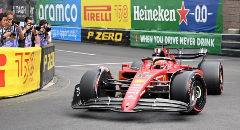 Charles Leclerc en el Gran Premio de Mónaco. Foto: EFE.