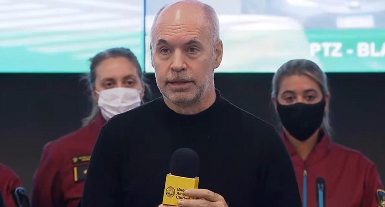 Horacio Rodríguez Larreta, jefe de Gobierno de CABA, captura de video