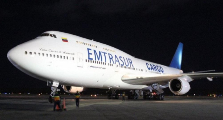 Avión venezolano con iraníes, Foto NA