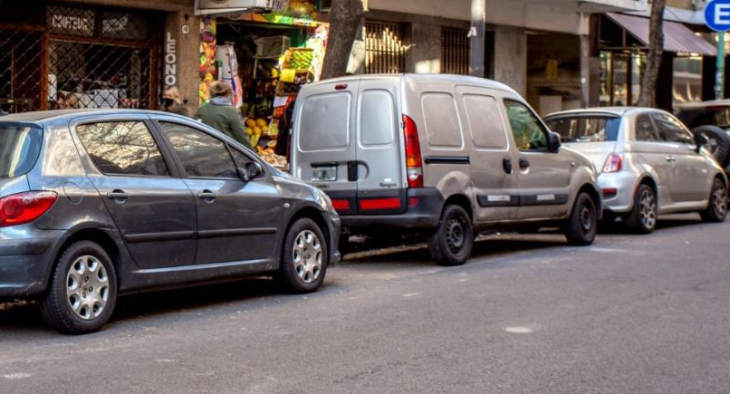 Estacionamiento en la Ciudad. Foto: NA.