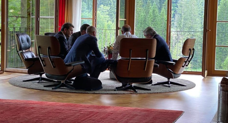 Sergio Massa en Cumbre del G7, Foto Presidencia