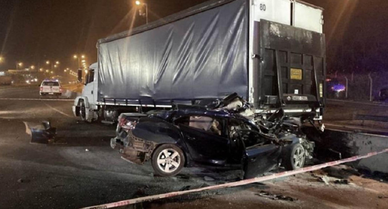 Persecución y muerte en Panamericana. Foto: NA.	