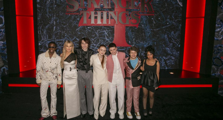 Elenco de Stranger Things. Foto: EFE.