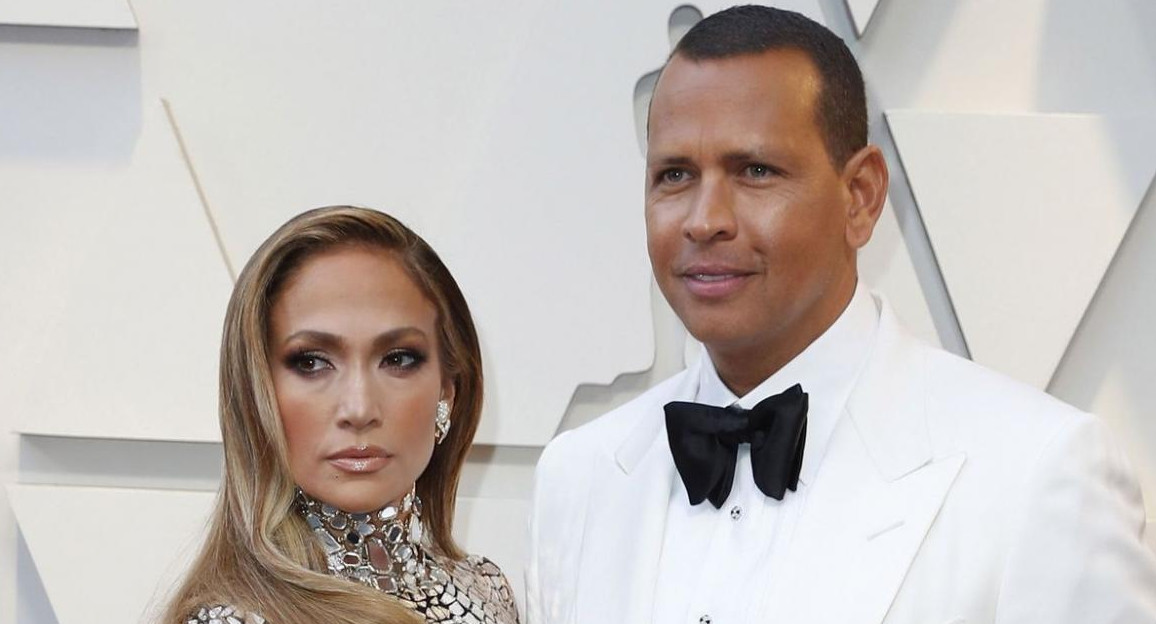 Alex Rodriguez y Jennifer. Foto: EFE.