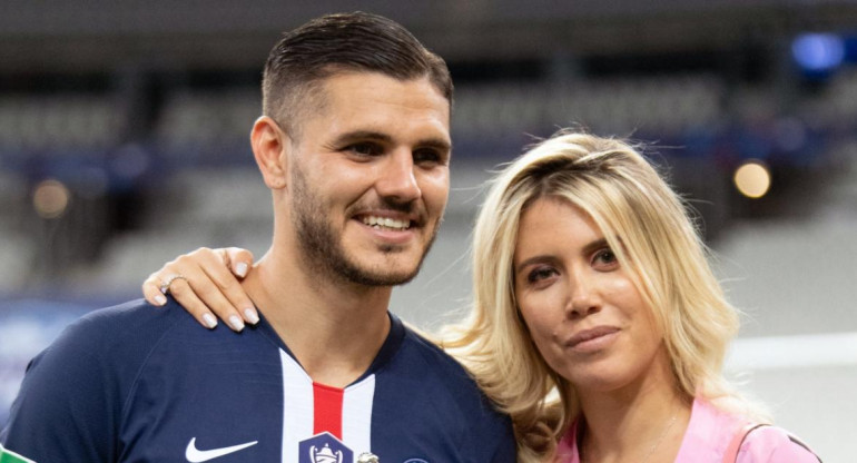 Wanda Nara y Mauro Icardi. Foto: Instagram Wanda Nara.