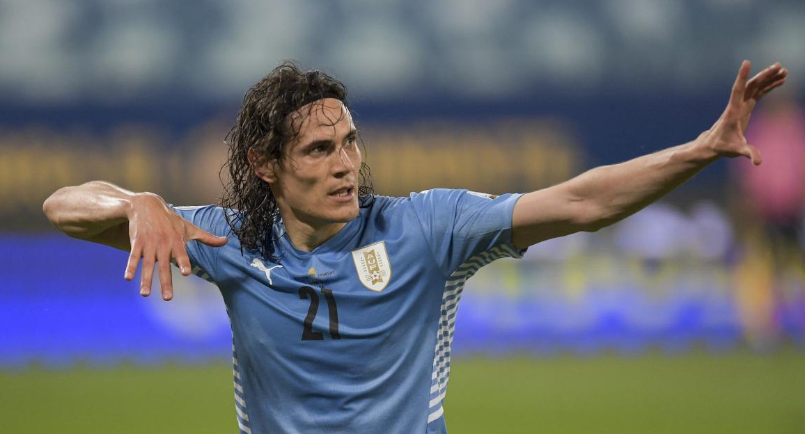 Edison Cavani, futbolista uruguayo. Foto: NA.