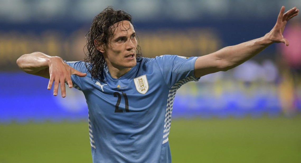 Edison Cavani, futbolista uruguayo. Foto: NA.