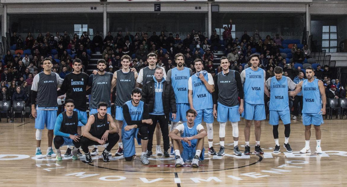 Selección argentina de Básquet en predio de Pepe Sánchez en Bahía Blanca. Foto: Prensa.