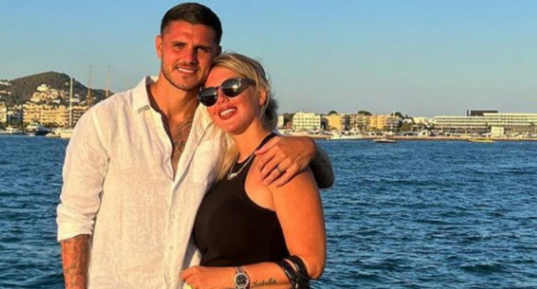 Wanda Nara y Mauro Icardi en Ibiza. Foto: Instagram/mauroicardi