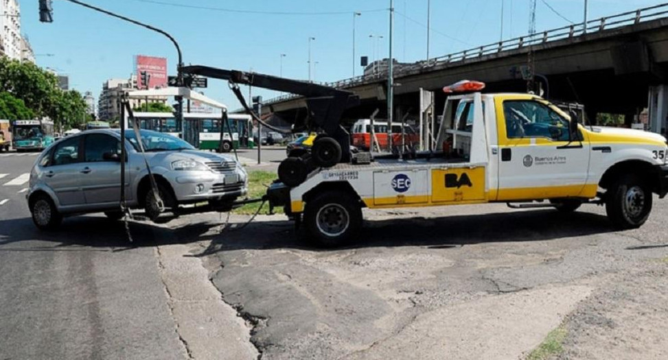 Acarreo de vehículos en CABA Foto NA