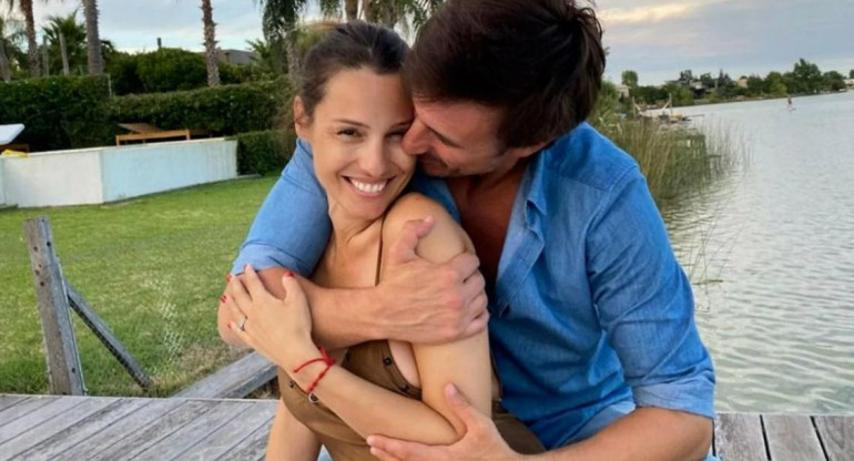 Pampita y Roberto García Moritán. Foto: NA.