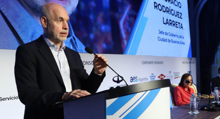 Horacio Rodríguez Larreta en el Council of the Americas, Foto NA