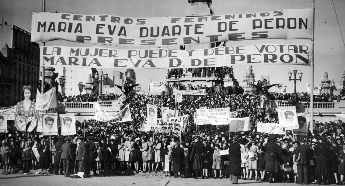 Voto femenino en Argentina. Foto: Archivo de la nación