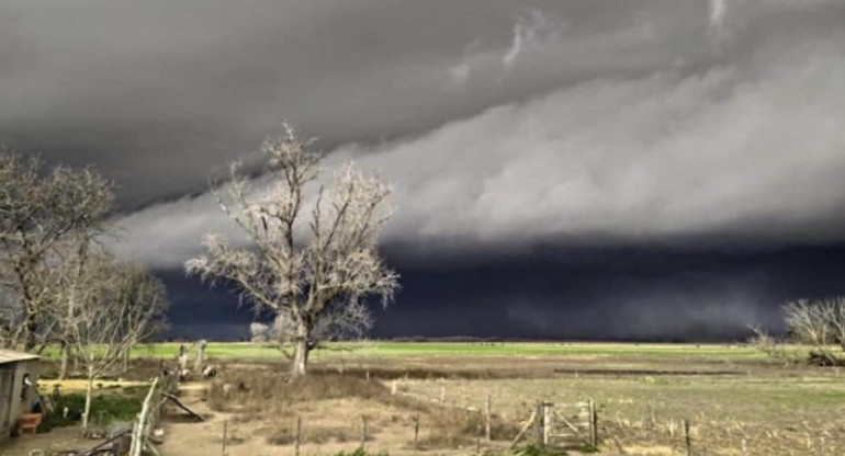 Tormenta Santa Rosa. Foto: NA.