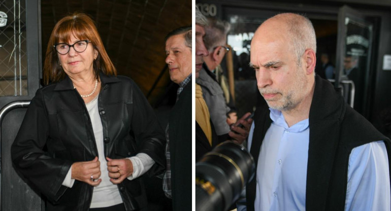 Patricia Bullrich y Horacio Rodríguez Larreta, reunión del PRO. Fotos: NA