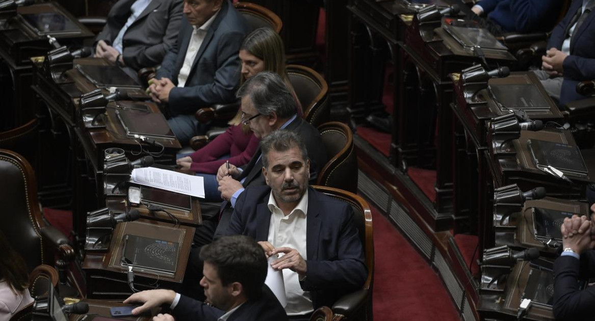 Cristian Ritondo, sesión Diputados. Foto: Télam