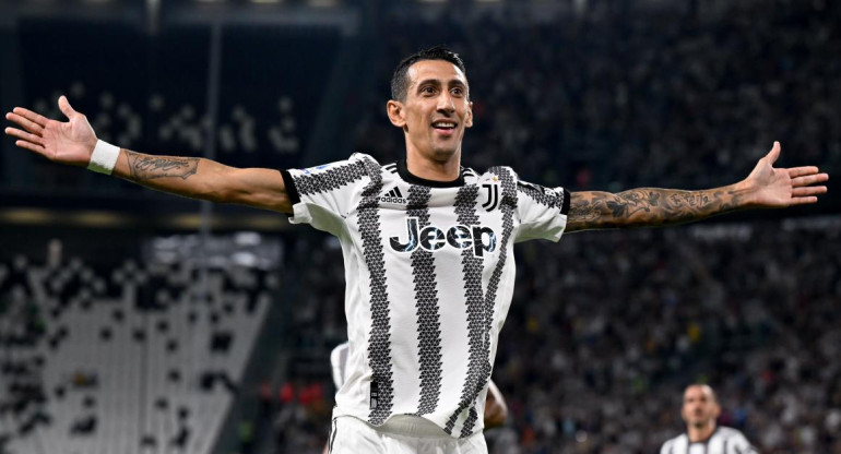 Angel Di María en Juventus. Foto: NA.