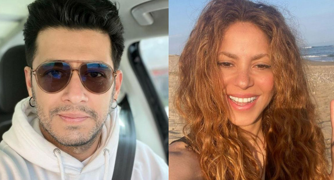 Santiago Alarcon y Shakira. Foto: Instagram/santialarconu - shakira