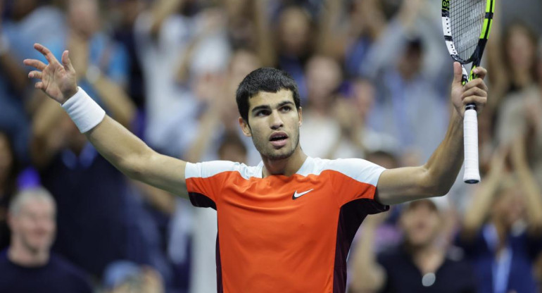 Carlos Alcaraz campeón del US Open 2022. Foto: EFE.