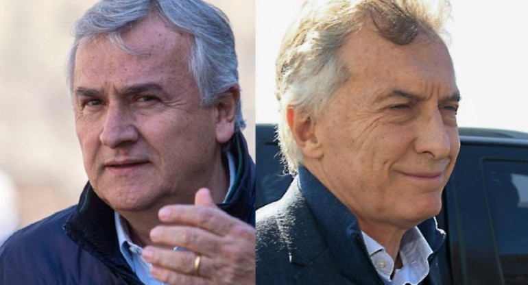 Gerardo Morales y Mauricio Macri. Foto: NA