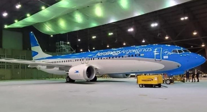 Vuelo de Aerolíneas Argentinas. Foto: NA