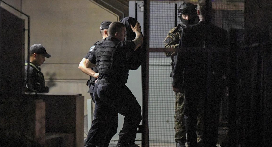 Gabriel Carrizo en Comodoro Py por atentado a Cristina Kirchner. Foto: Télam