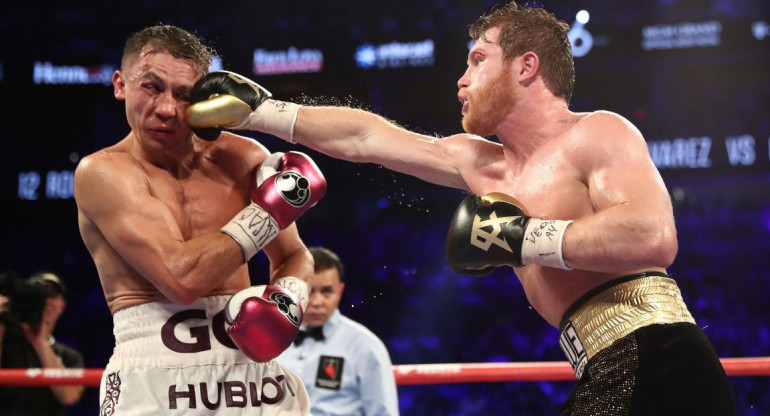 Canelo Álvarez vs. Gennady Golovkin. Foto: NA.