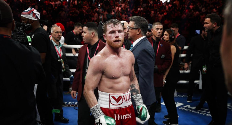 Canelo Álvarez se quedó con la trilogía ante Golovkin. Foto: EFE.