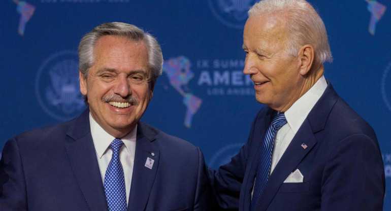 Alberto Fernández y Joe Biden, NA