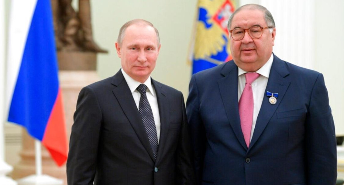 Vladimir Putin y Usmanov. Foto: REUTERS