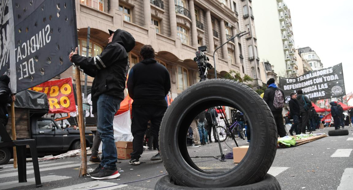 Sindicato del Neumático en el Ministerio de Trabajo_Télam