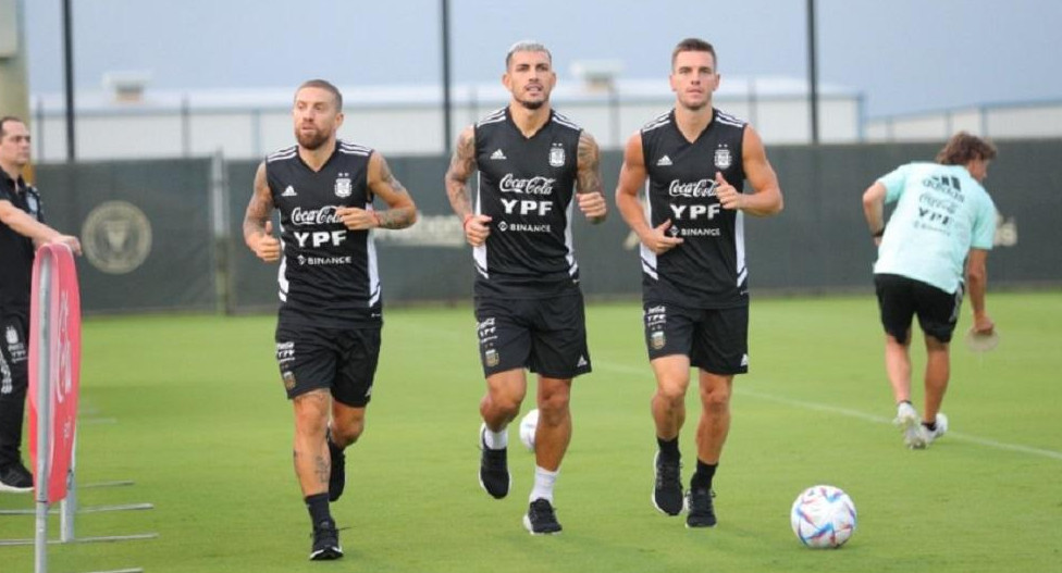 Entrenamiento de la Selección en Estados Unidos. Foto: NA.