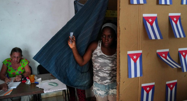 Referéndum en Cuba. Foto: Reuters.