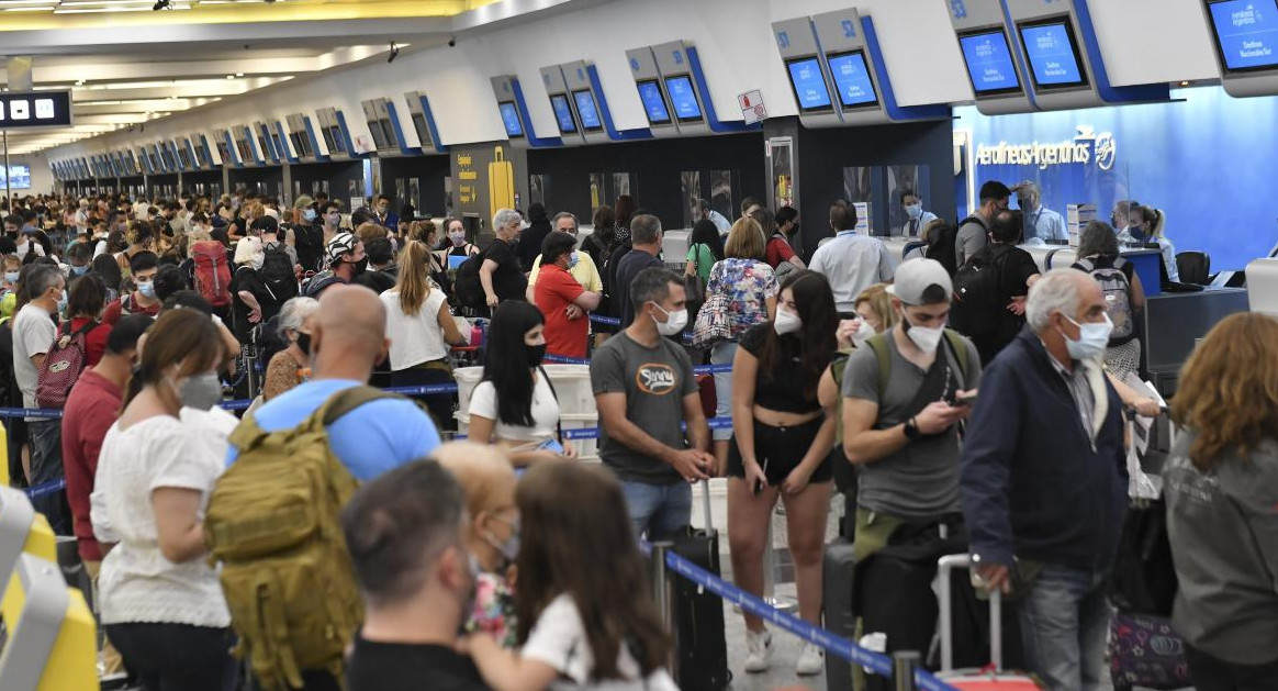 Vuelos cancelados en Aeroparque, NA