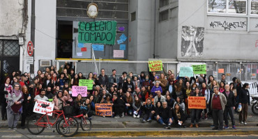 Toma de colegios en la Ciudad. Foto: Télam