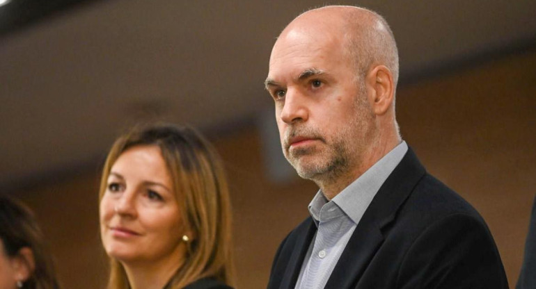 Horacio Rodríguez Larreta y Soledad Acuña. Foto: NA.