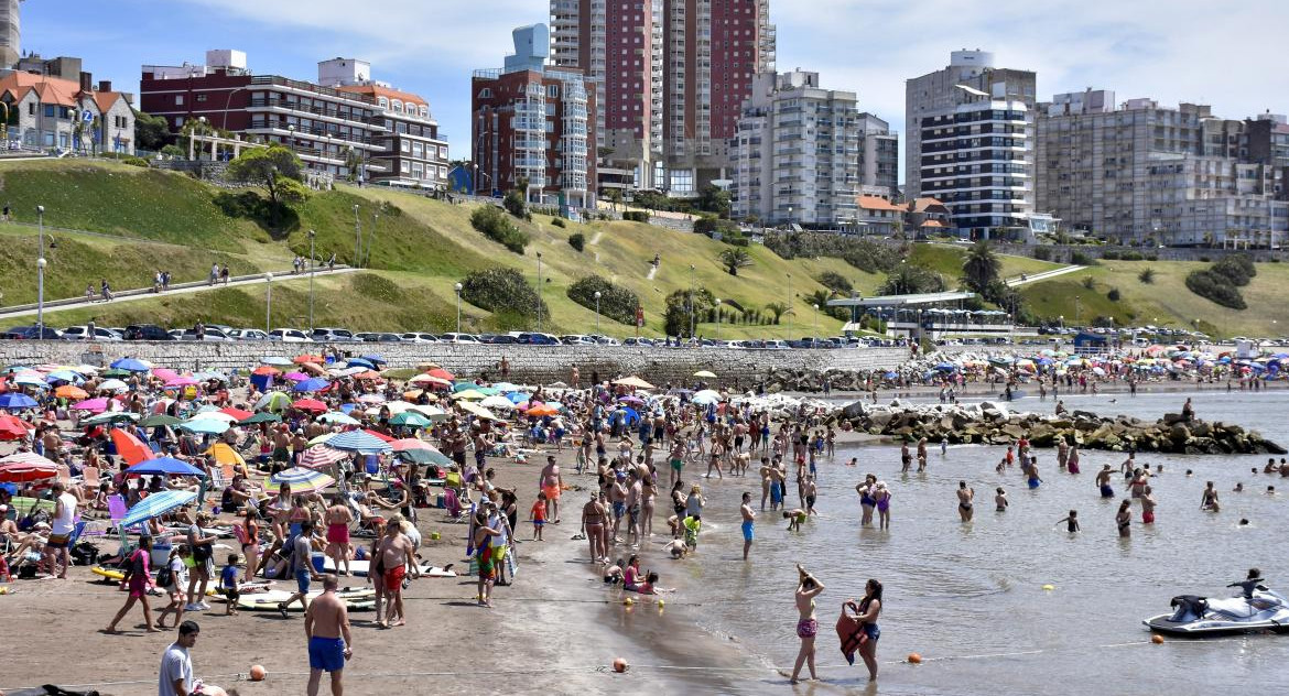 Mar del Plata, temporada de verano. Foto: NA.