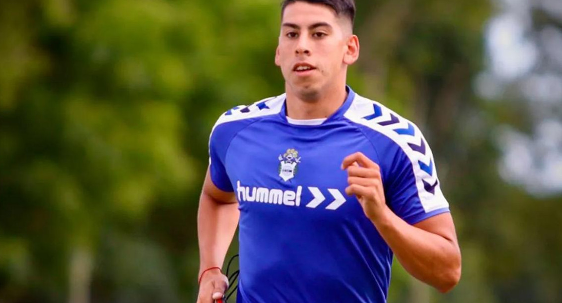 Agustín Cardozo, futbolista de Gimnasia. Foto: NA