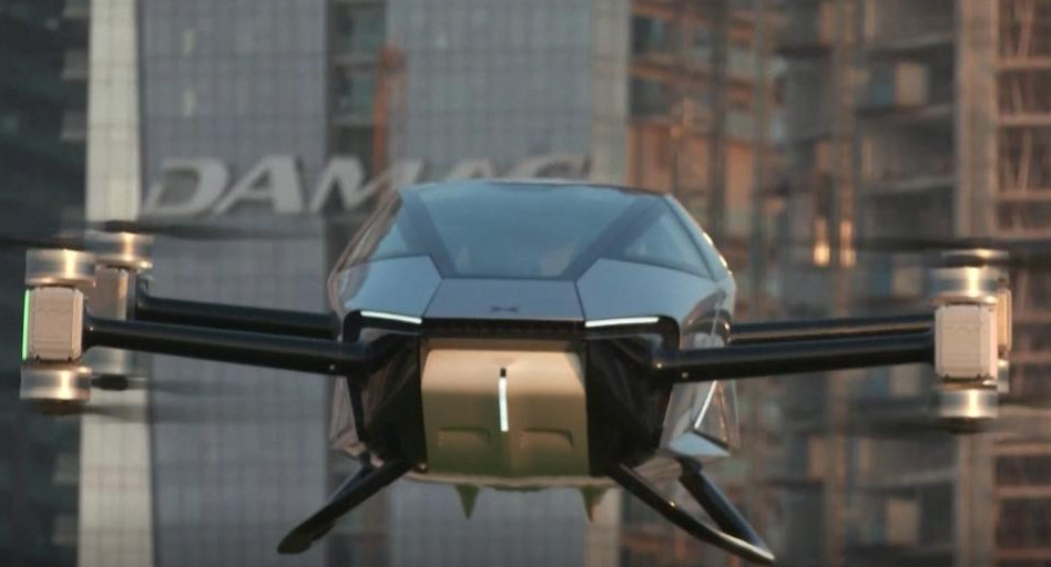 Auto volador de Xpeng llamado eVTOL. Foto: Reuters.