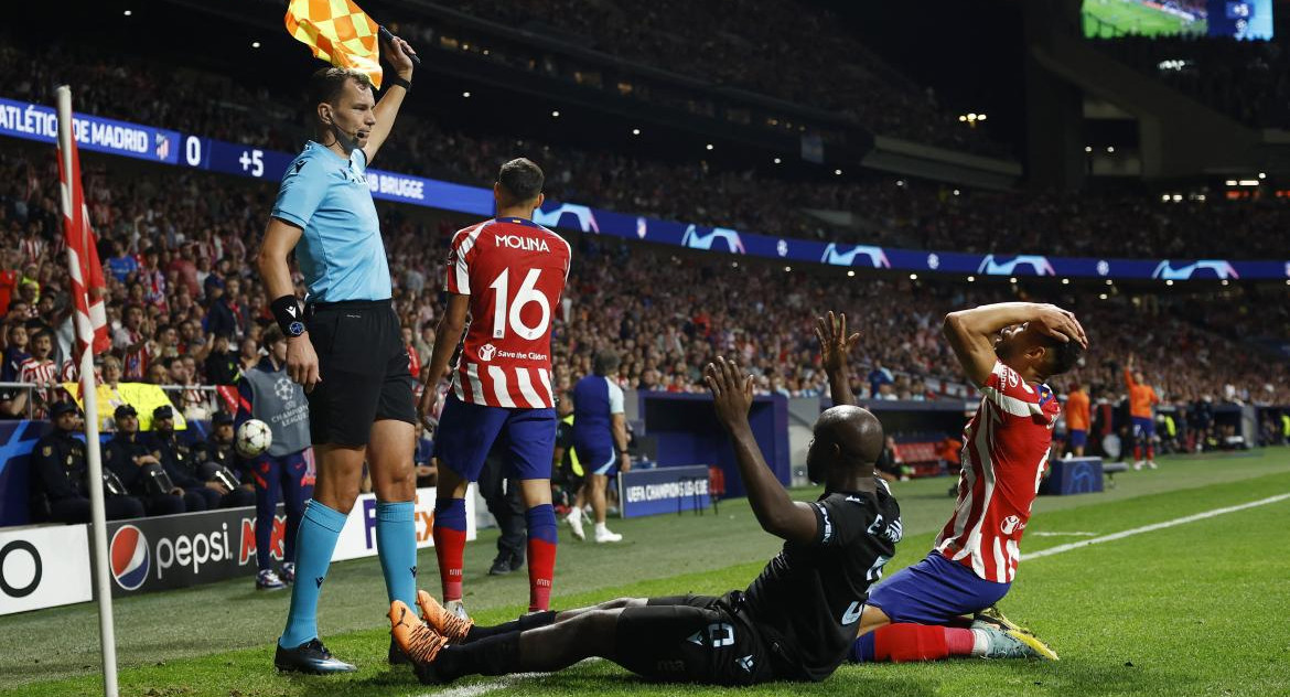 Champions League, Atlético Madrid vs Brujas. Foto: REUTERS.