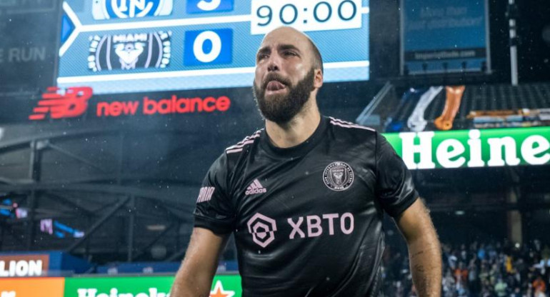 Gonzalo Higuaín, futbolista. Foto: NA.