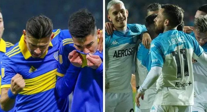 Boca y Racing. Fotos: NA.