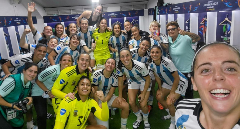 Selección de fútbol femenino. Foto: NA.