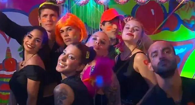 Gran Hermano, fiesta flúor. Foto: eltrece