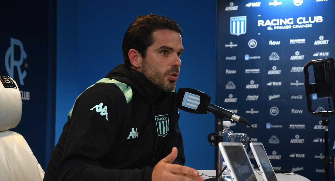 Fernando Gago, técnico de Racing. Foto: Télam