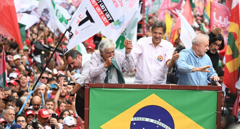 Lula y Mujica. Foto: Télam