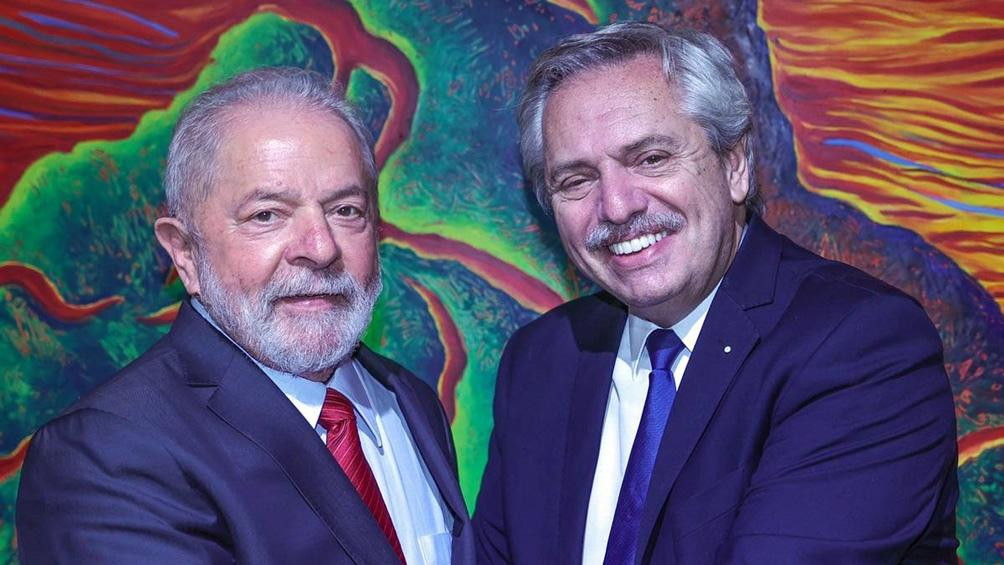 Lula da Silva y Alberto Fernández. Foto Télam, Twitter