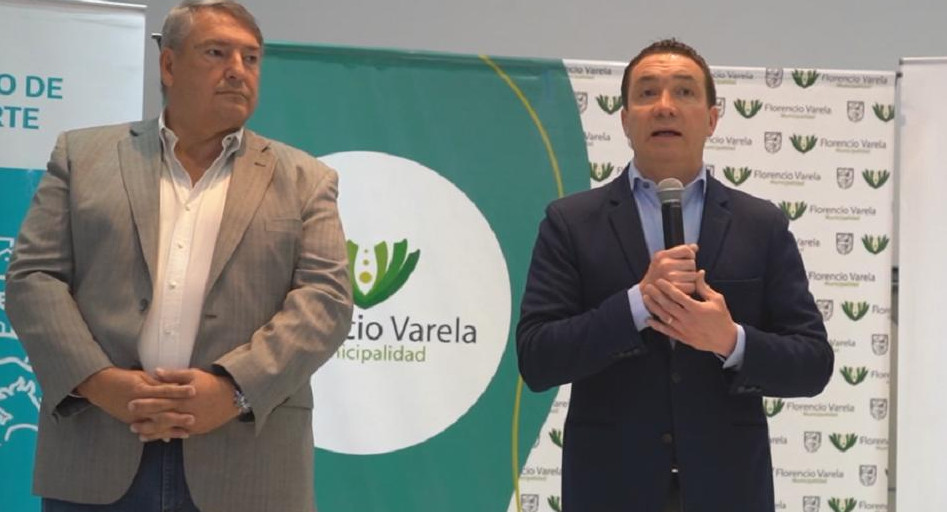 Andrés Watson y Jorge DOnofrio durante un acto. Foto: captura video